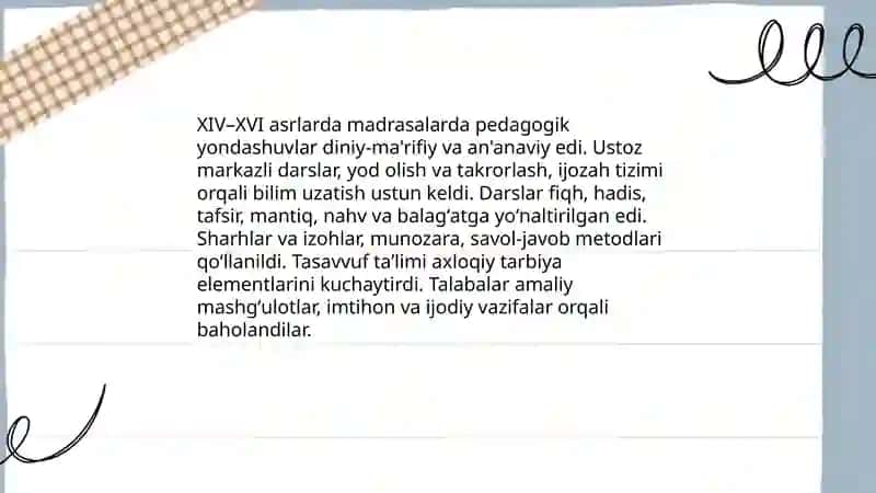 XIV-XVI asrlarda pedagoglarning fikrlari 3