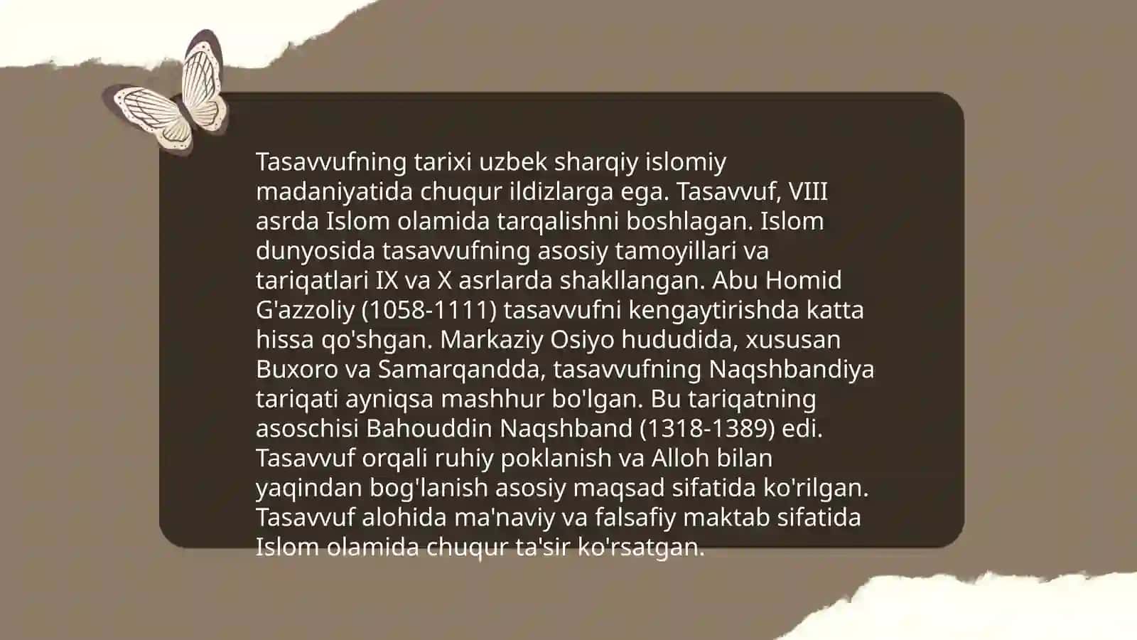 Tasavvuf va futuvvat 3