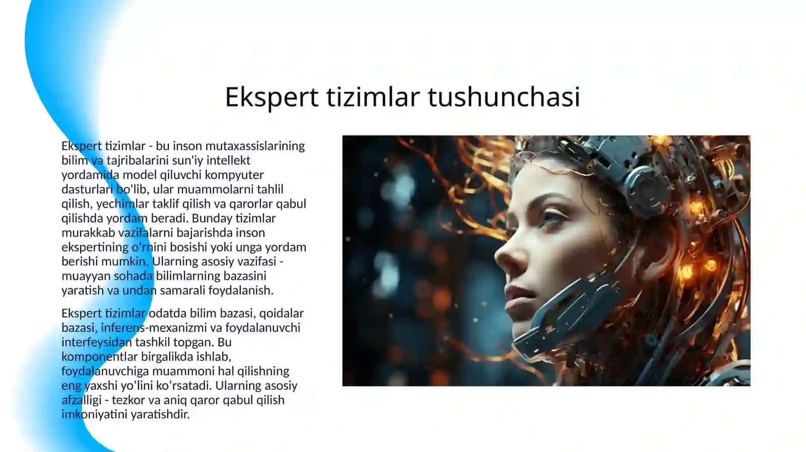 EKSPERT TIZIMLARINI BOSHQARUVDAGI O'RNI VA ULARNI IQTISODIYOT TARMOQLARIDA QO'LLASH 3