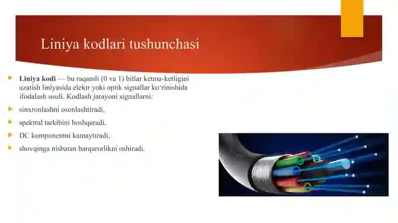 Raqamli tolali-optik uzatish tizimlarining liniya kodlarini tadqiq etish 3