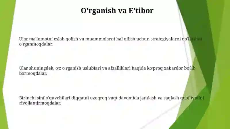 Ilk yoshdagi bolalarning rivojlanishining o'ziga xos xususiyatlari 3