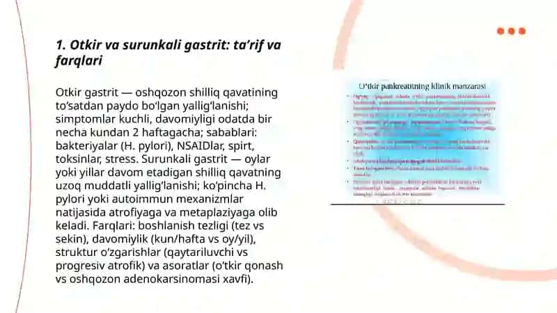 Otkir va surunkali Gastrit 3