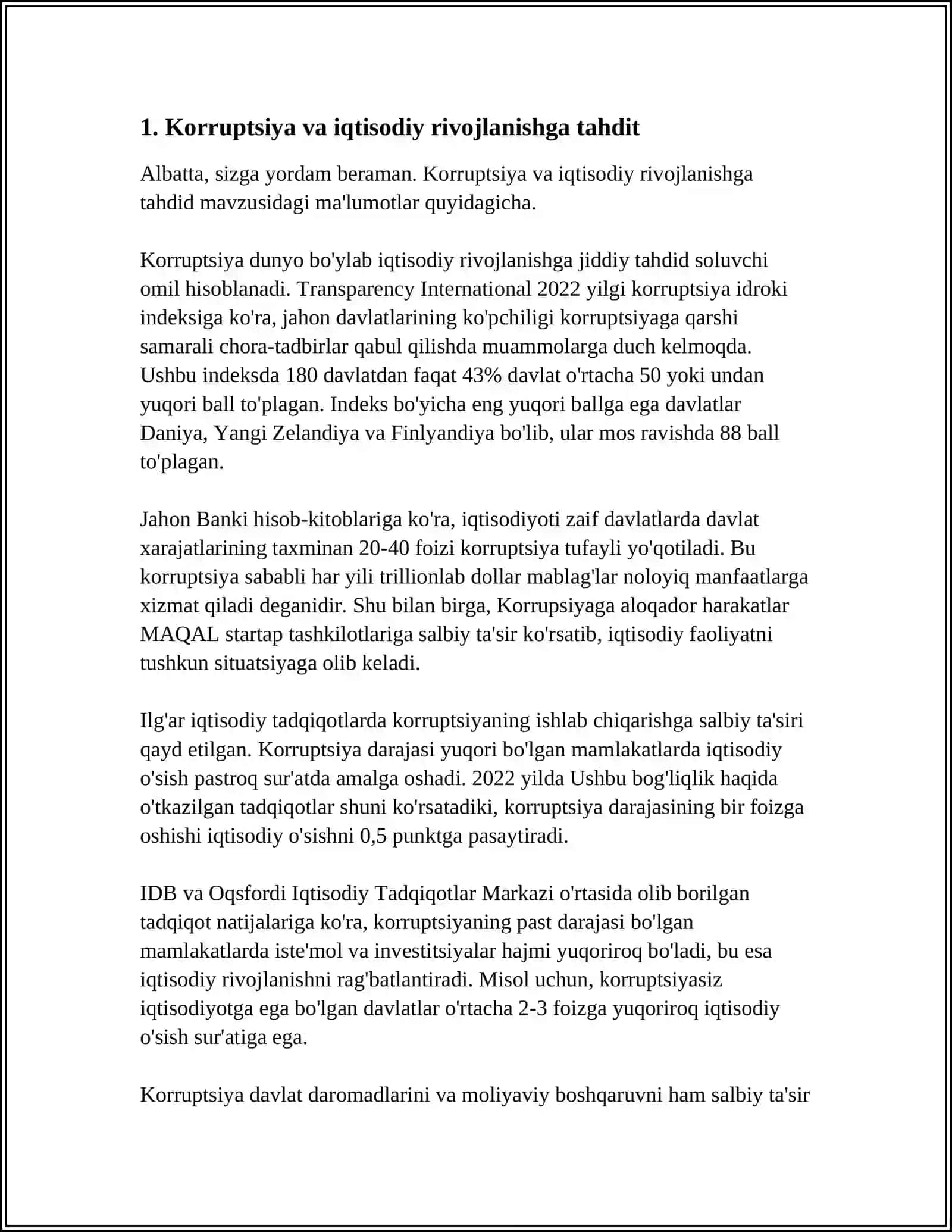 KORRUPSIYA - KELAJAKKA TAHDID 3