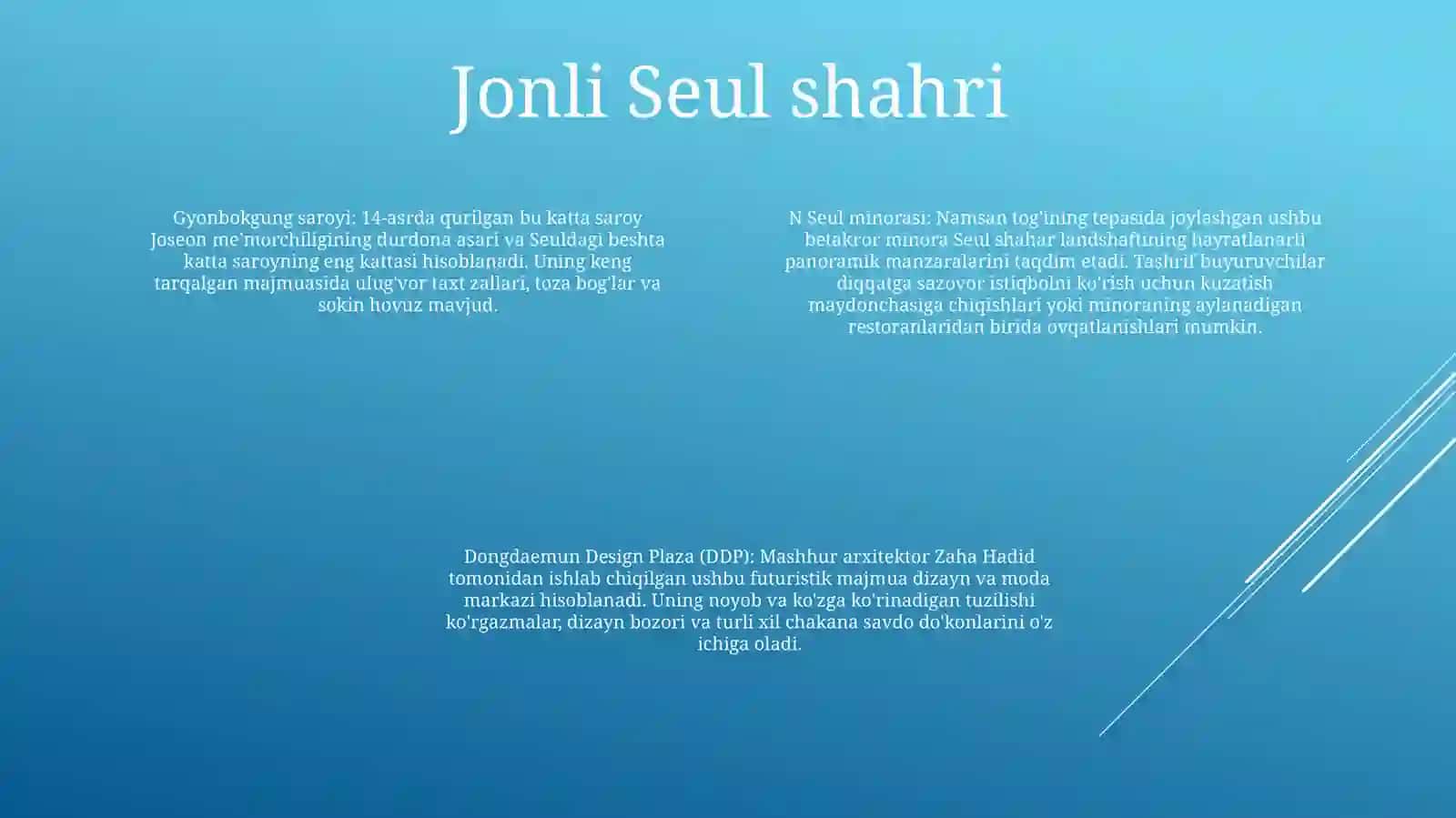 Janubiy Koreyaning Ziyorotgohlariga Sayohat 3