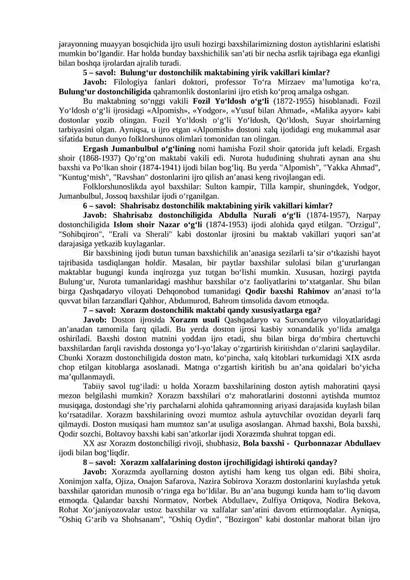 O‘zbek xalq dostonlari 3