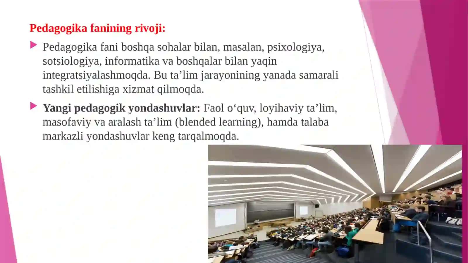 Ta’lim tizimining hozirgi holati 3