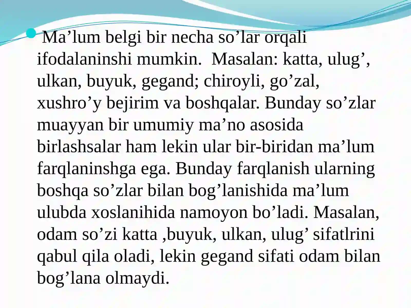 Sifat va uning uslubiyati 3