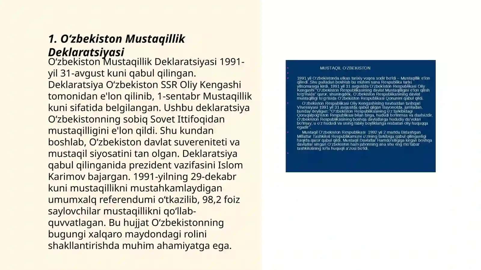 Oʻzbekiston Mustaqillik Deklaratsiyasi 3
