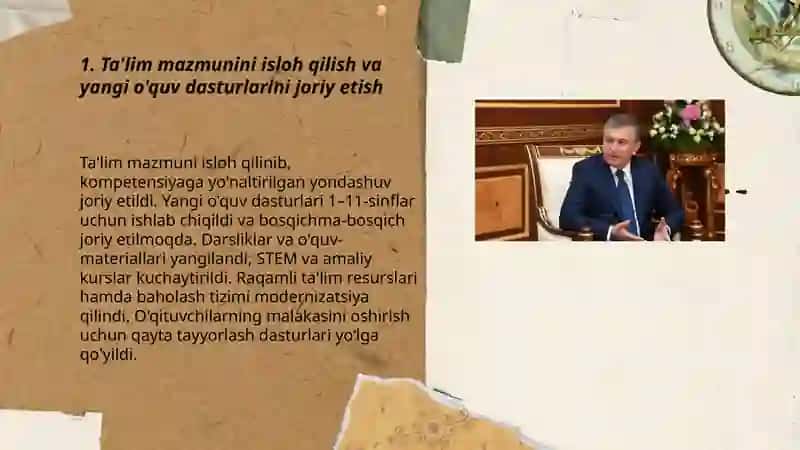 Ta'lim sohasida islohotlar 3