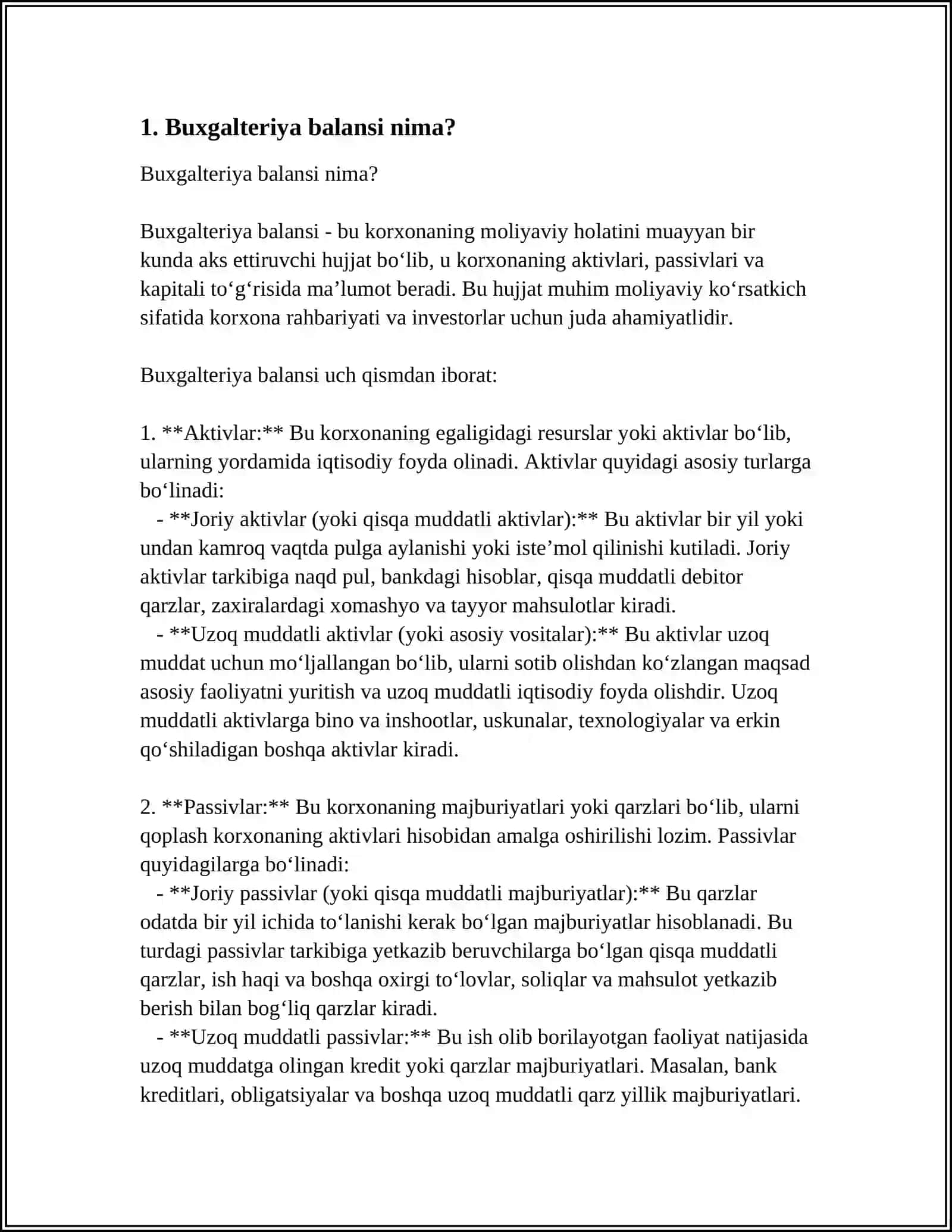 BUGALTERIYA BALANSI VA UNING TUZILISHI 3
