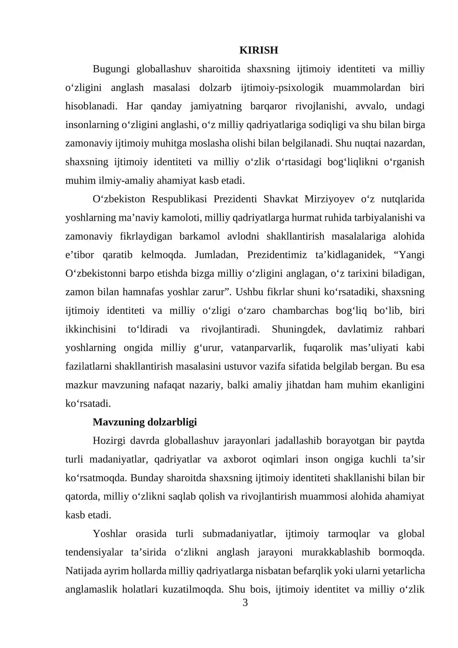 Shaxsning ijtimoiy identiteti va milliy o‘zlik o‘rtasidagi bog‘liqlik 3