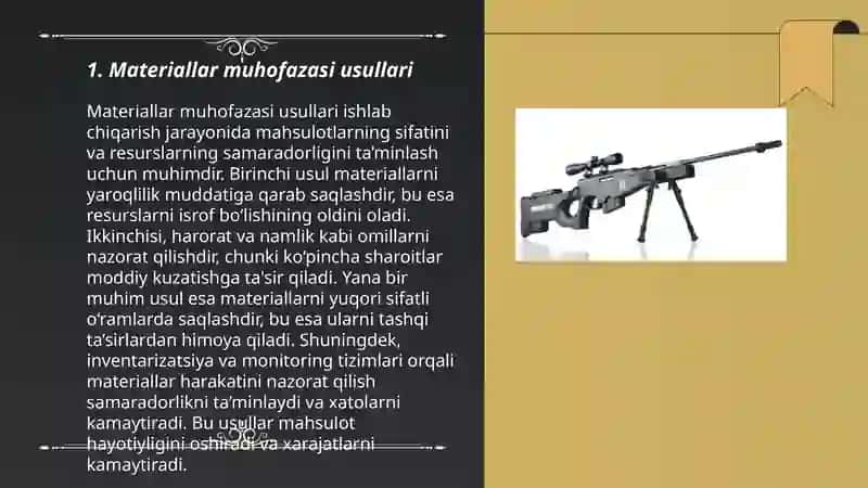 Materiallar muhofazasi usullari 3