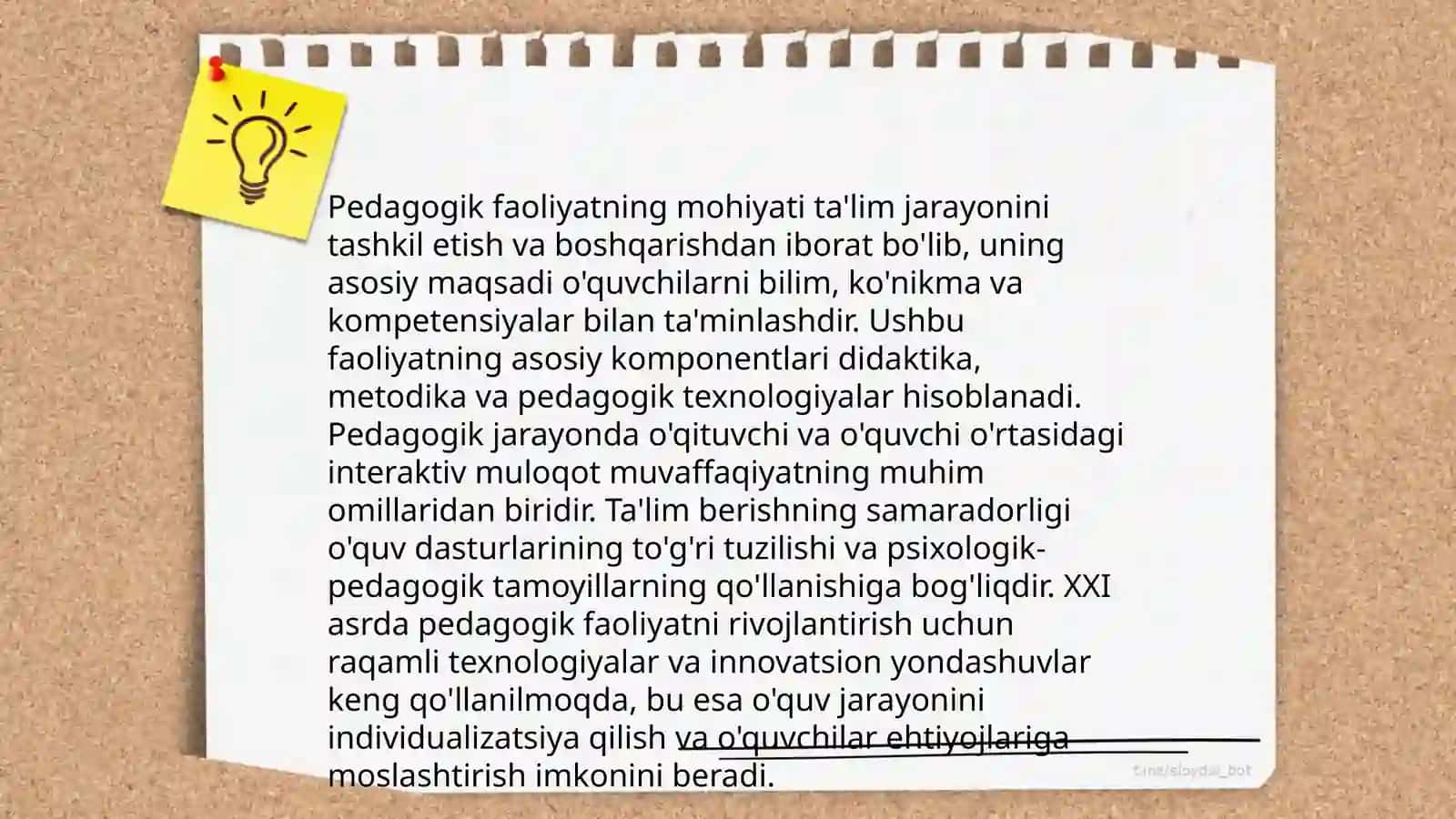Pidagogik faoliyatning psixik rivojlanishi 3