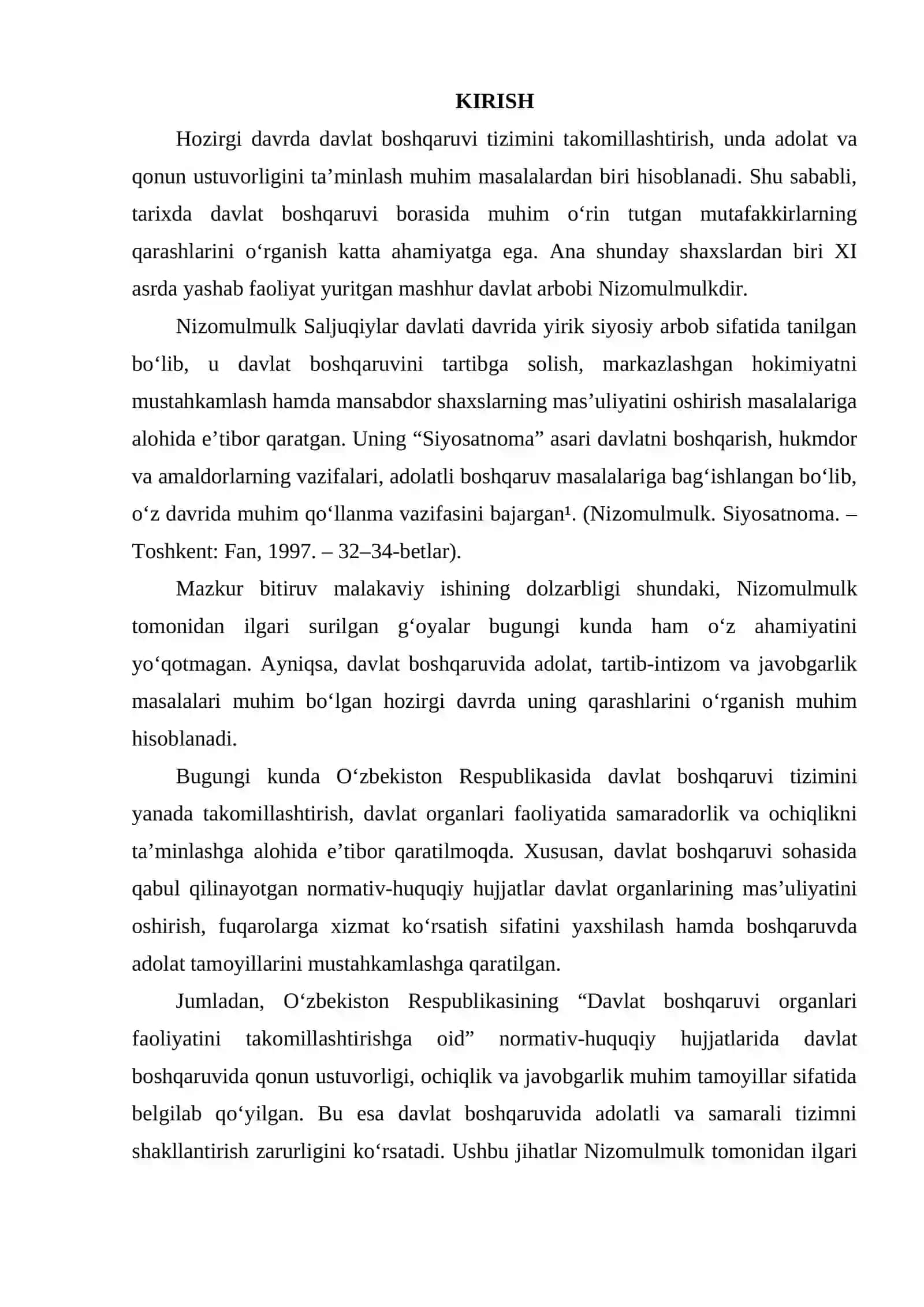 NIZOMULMULKNING DAVLAT BOSHQARUVIDAGI SIYOSIY QARASHLARI VA UNING BUGUNGI KUNDAGI AHAMIYATI 3