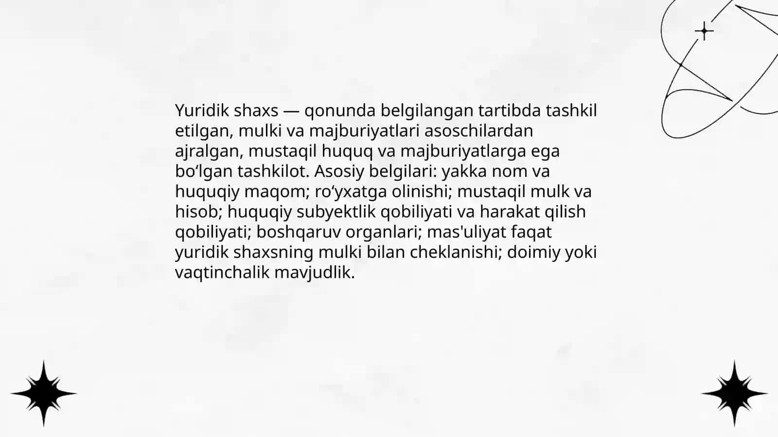 Yuridik shaxslar 3