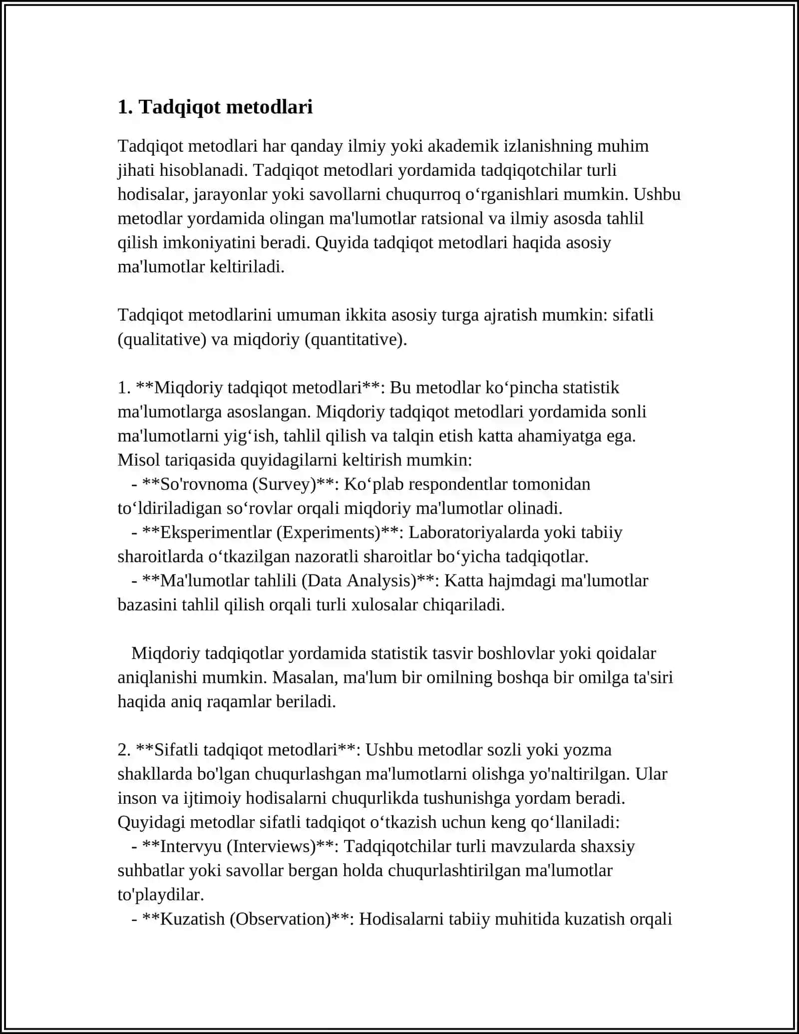 MUSTAQIL ISH Mavzu: AKADEMIK KOʻNIKMALAR 3