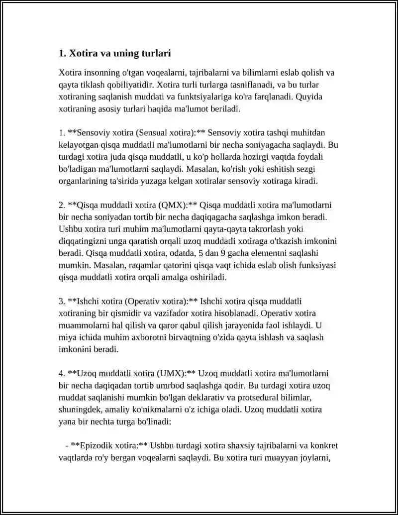 Xotira haqida tushuncha 3
