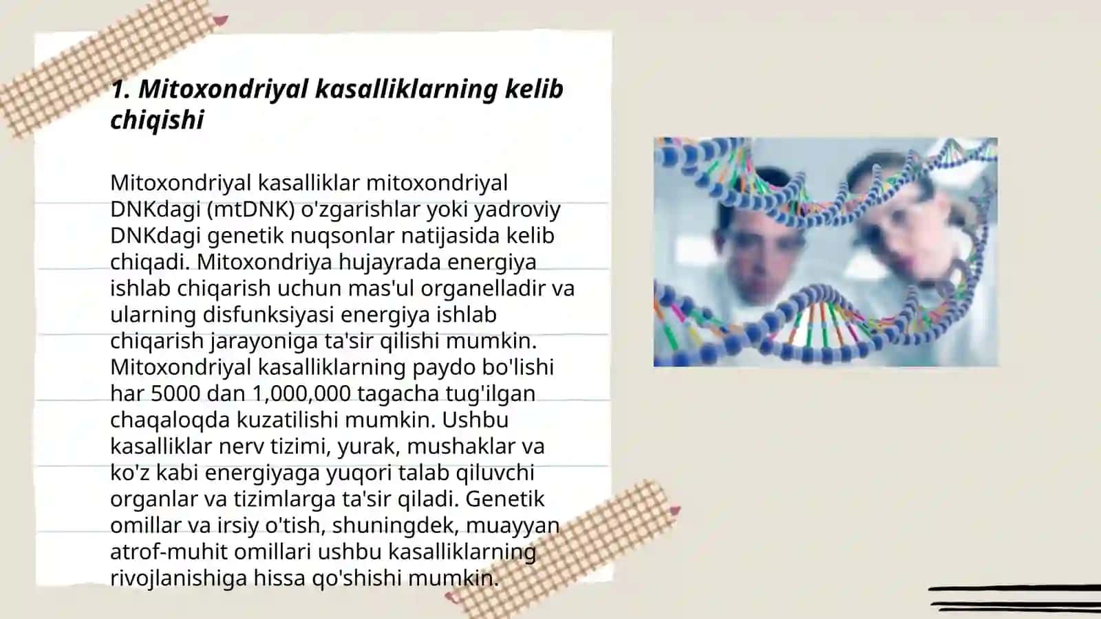 Mitoxondrial kasalliklar 3