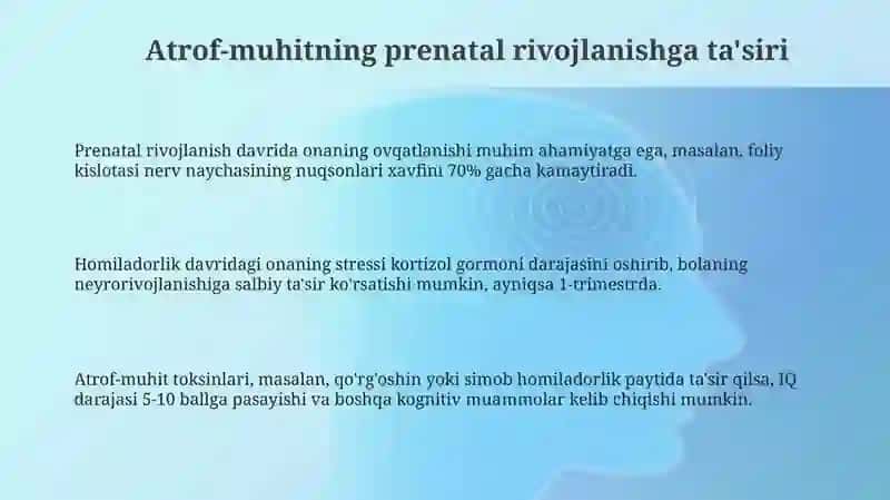 Bola rivojlanishiga muxitning taʼsiri 3