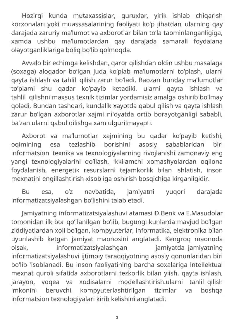 WEB TEXNALOGIYALAR ASOSLARI. HTML TILLARI 3