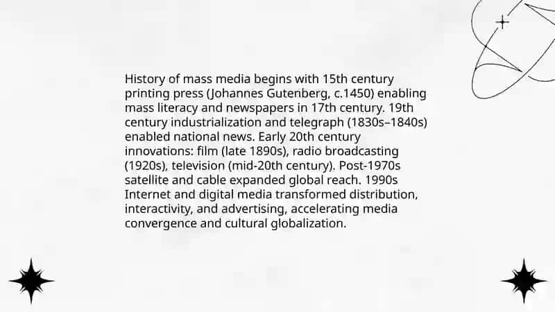 Mass media history 3