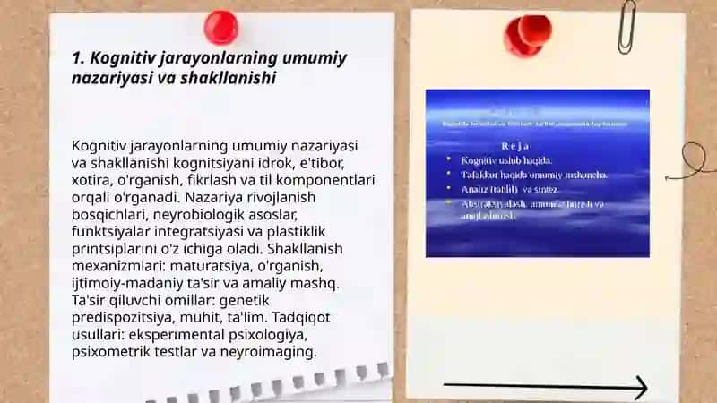 Kognitiv jarayonlarning shakllanishi 3