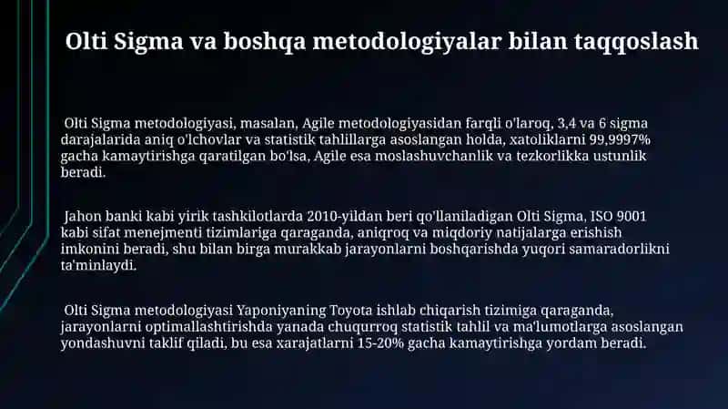 Olti Sigma Metodologiyasi 3