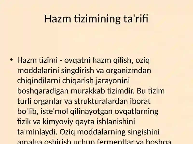 Hazm tizimi onto filogenezi 3