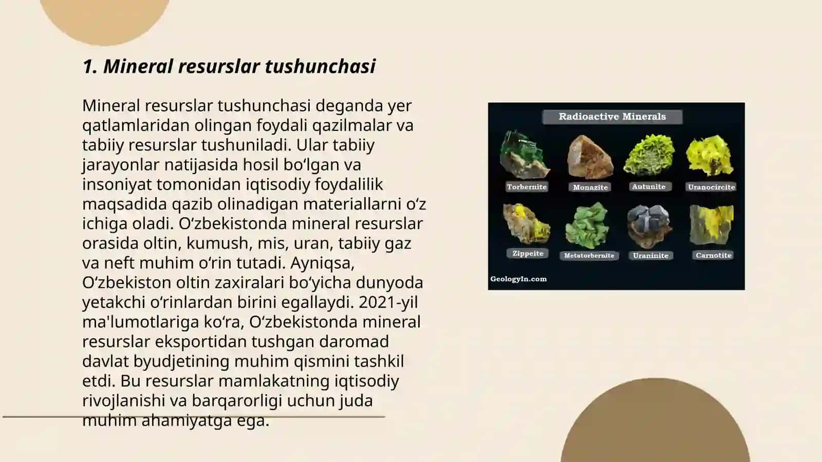 Mineral resurslar 3