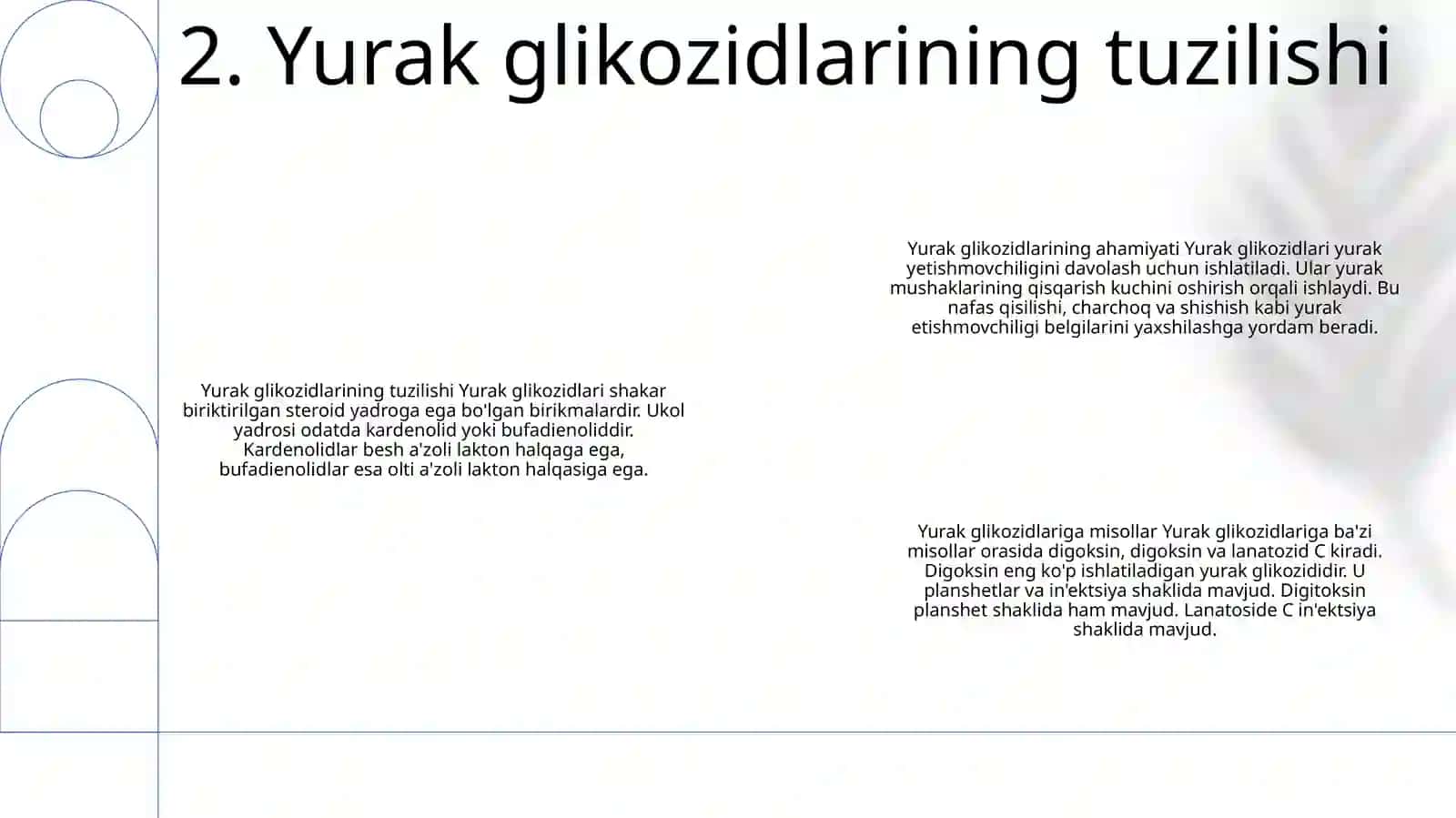 Yurak Glikozidlarining Tuzilishi Va Ahamiyati 3