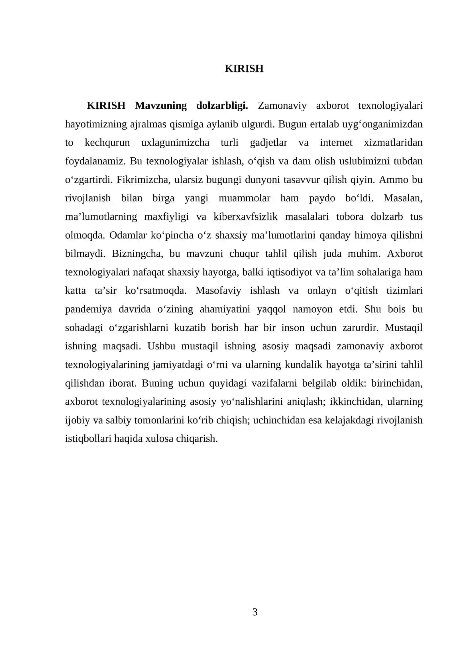 Zamonaviy axborot texnologiyalari 3