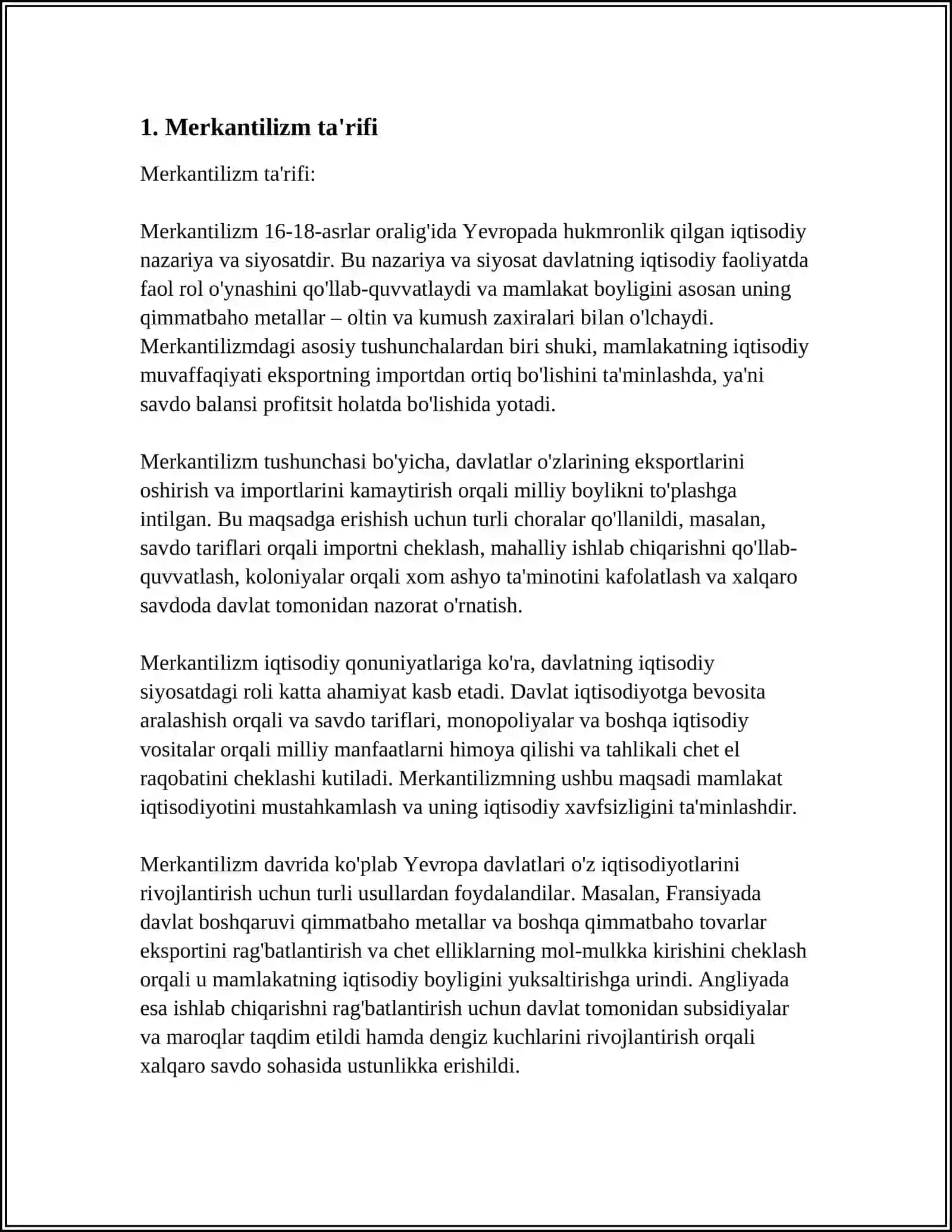 MERKANTILIZIM YO’NALISHI ASOSCHILARI 3