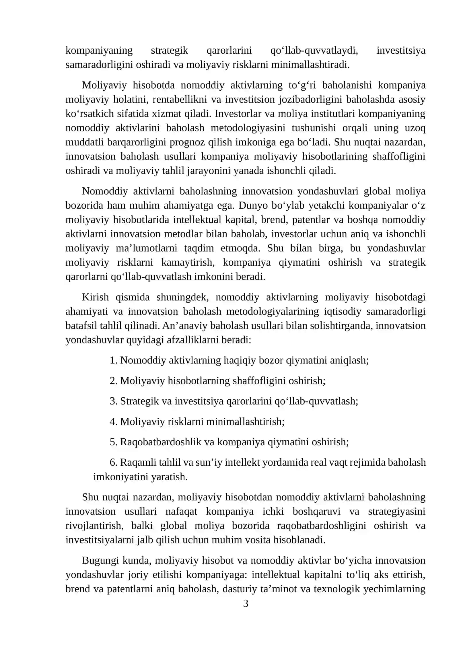 MOLIYAVIY HISOBOTDAN NOMODDIY AKTIVLARNI BAHOLASHNING INNOVATSION USULLARI 3