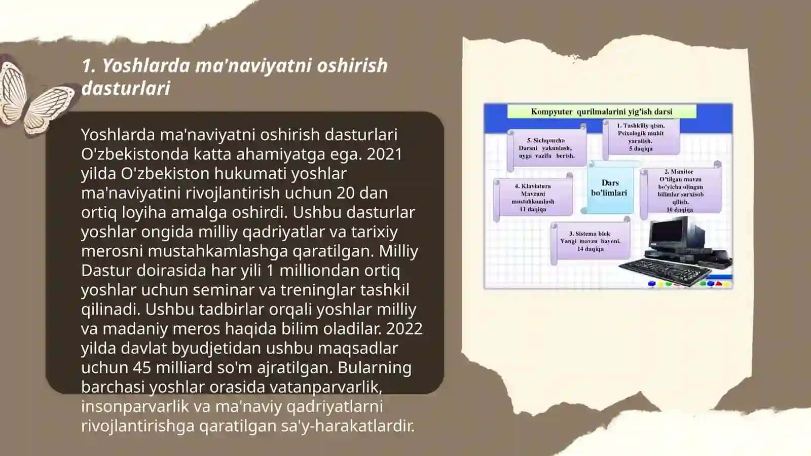 Oʻzbekistonda amalga oshirilayotgan ma'naviy oʻzgarishlar 3