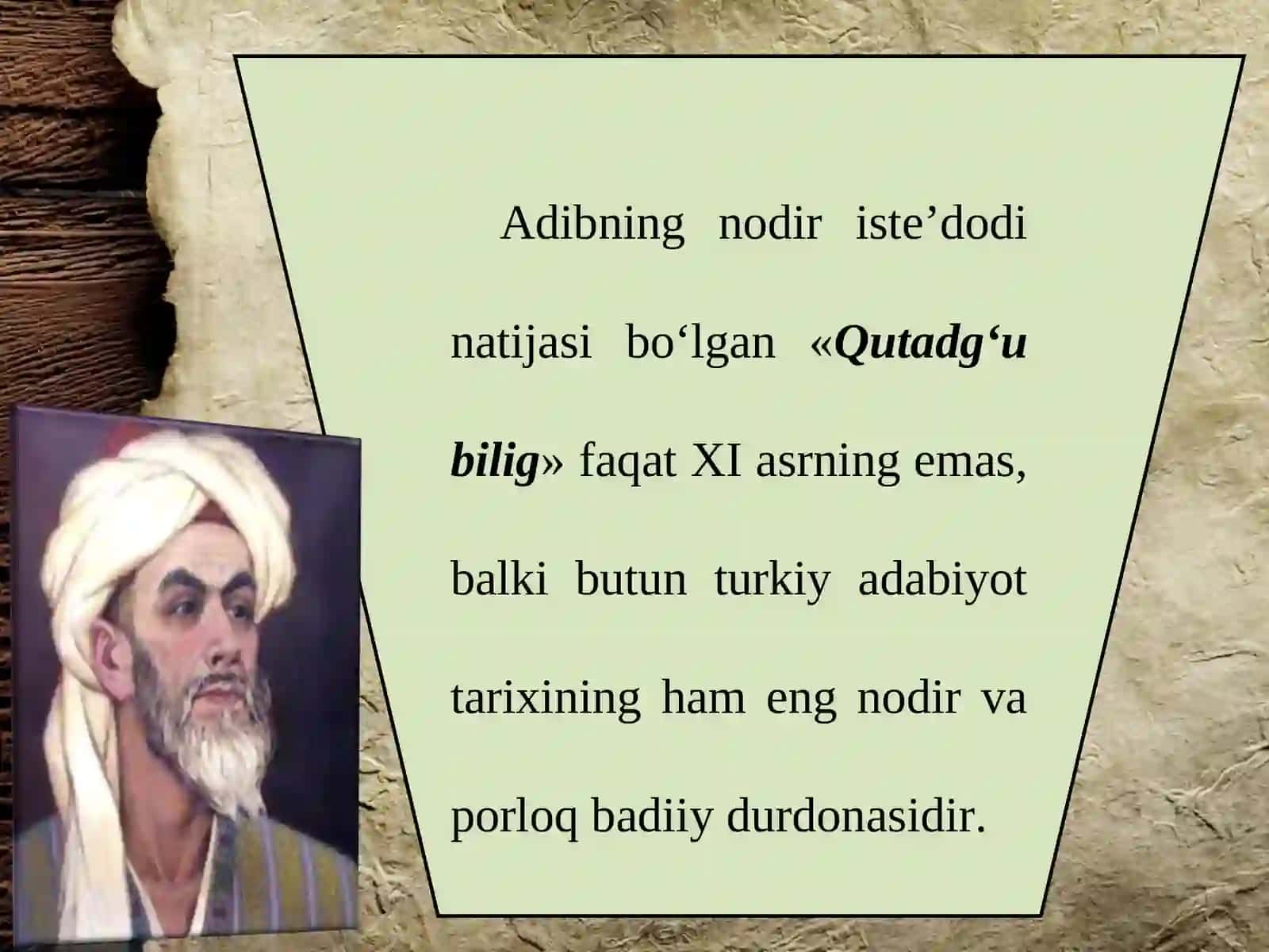 Yusuf Xos Hojib va "Qutadg‘u bilig" 3