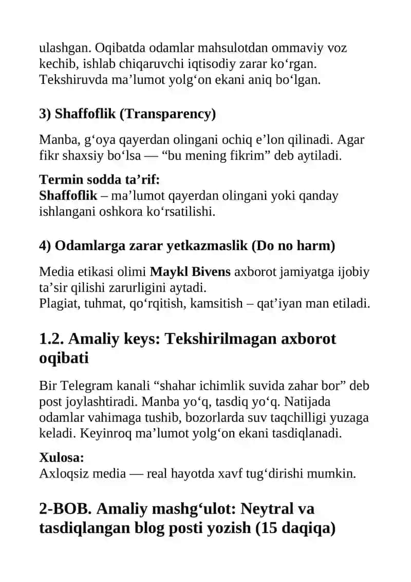 Axloqiy media yaratish 3