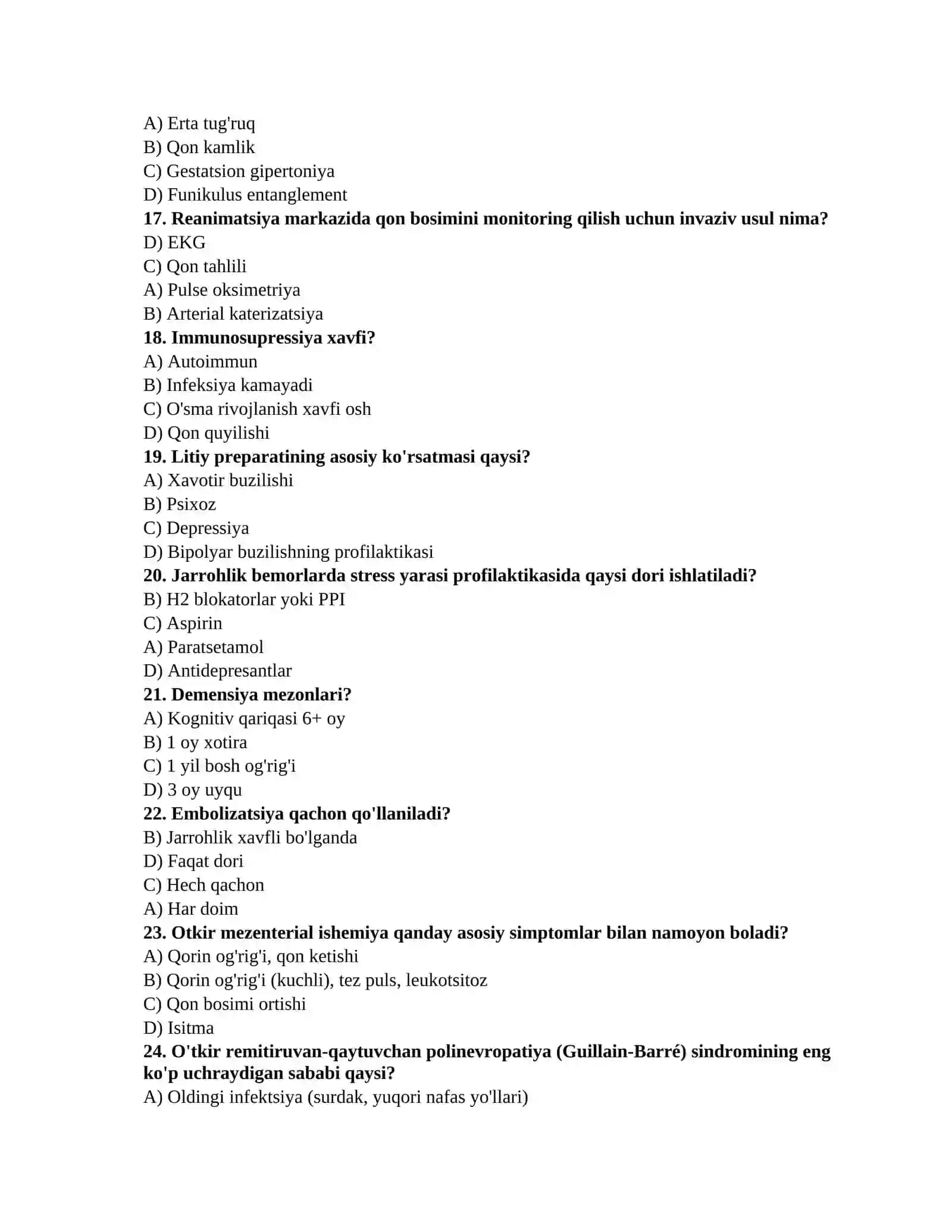 Tibbiyot imtihoniga tayyorgarlik 3