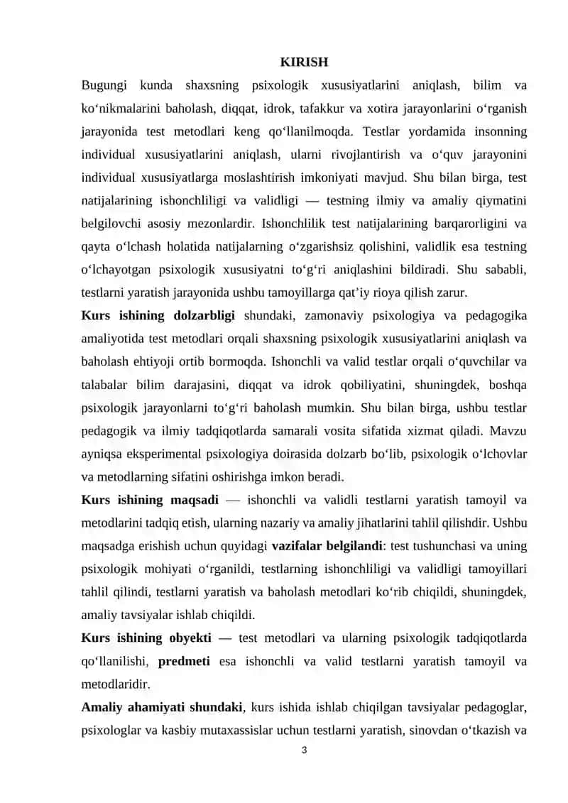Ishonchli validli testlarni yaratish tamoyil va metodlari 3