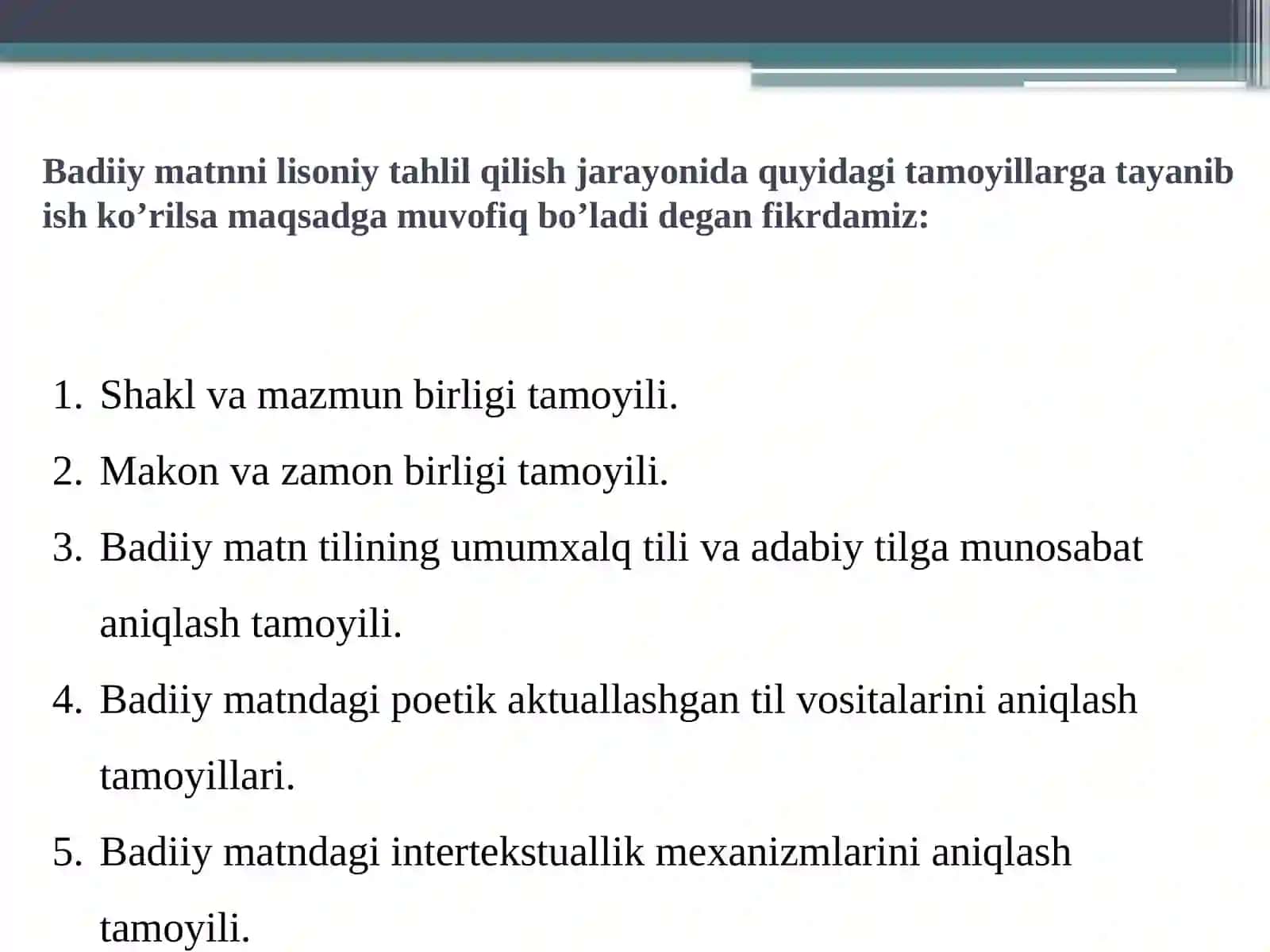 BADIIY ASAR TAHLILI VA TAMOYILLARI 3