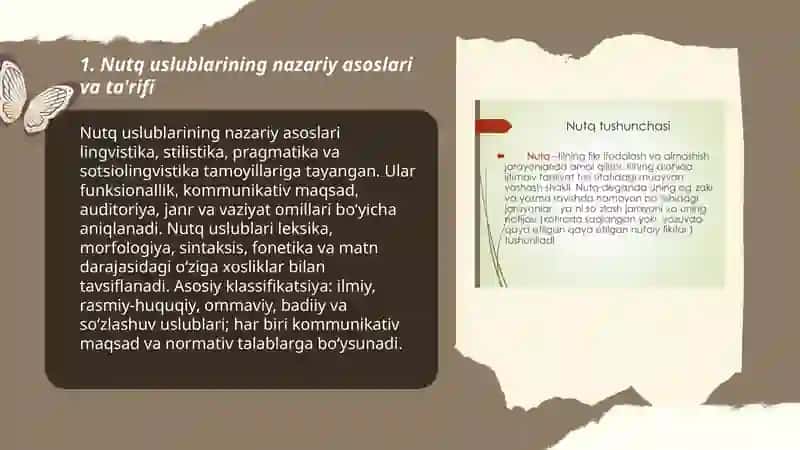 Nutq uslublarining qiyosiy tavsifiniga oid.11 varoqlik 3