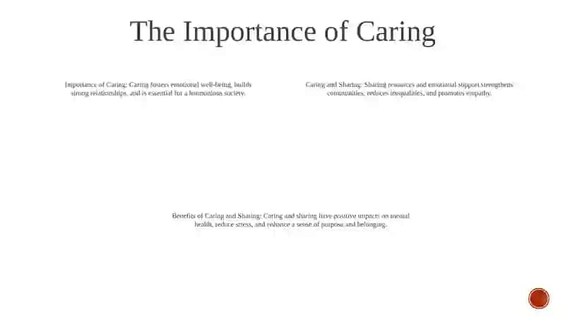 Introduction to Caring and Sharing 3