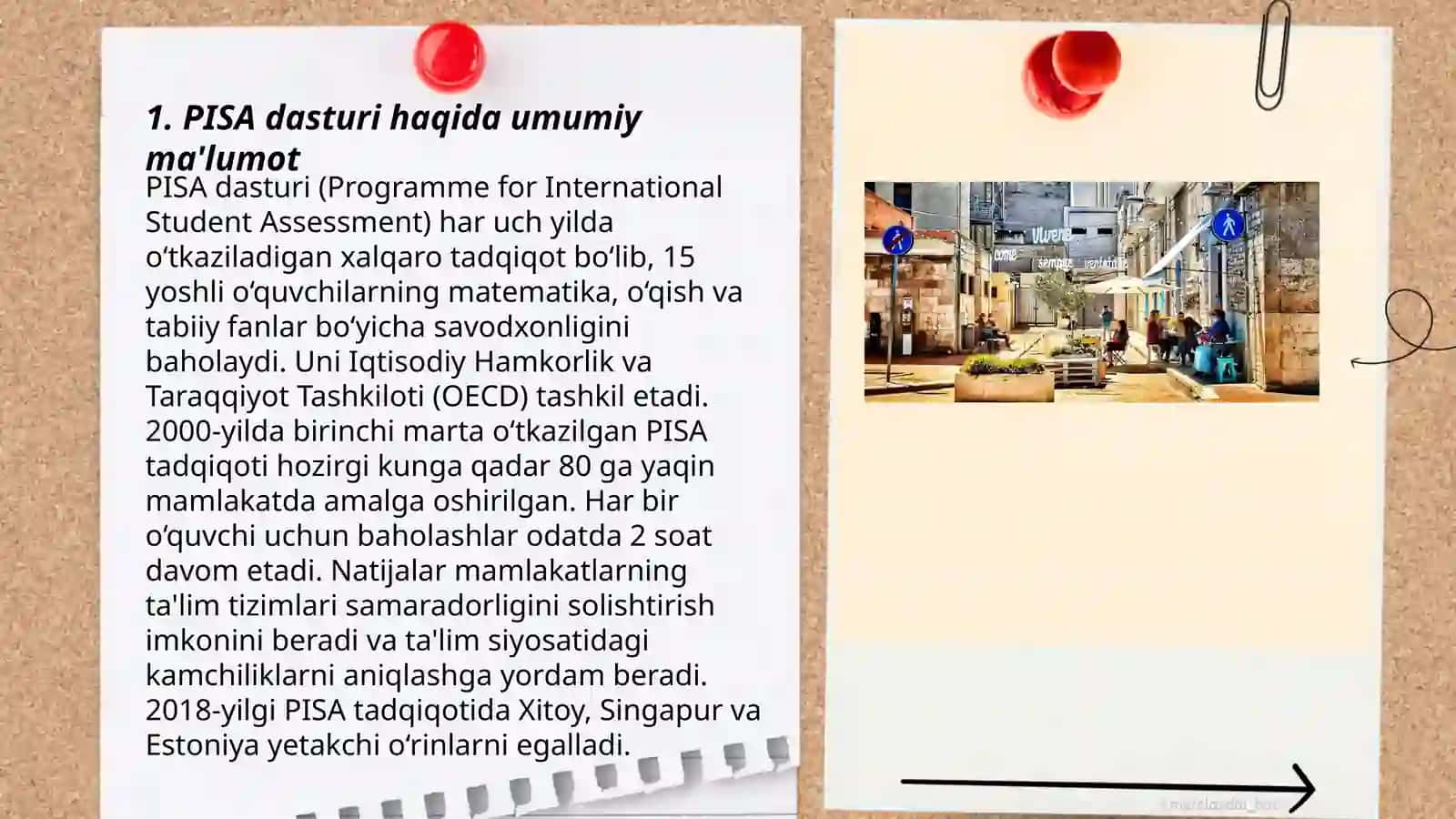 PISA dasturi haqida umumiy ma'lumot 3