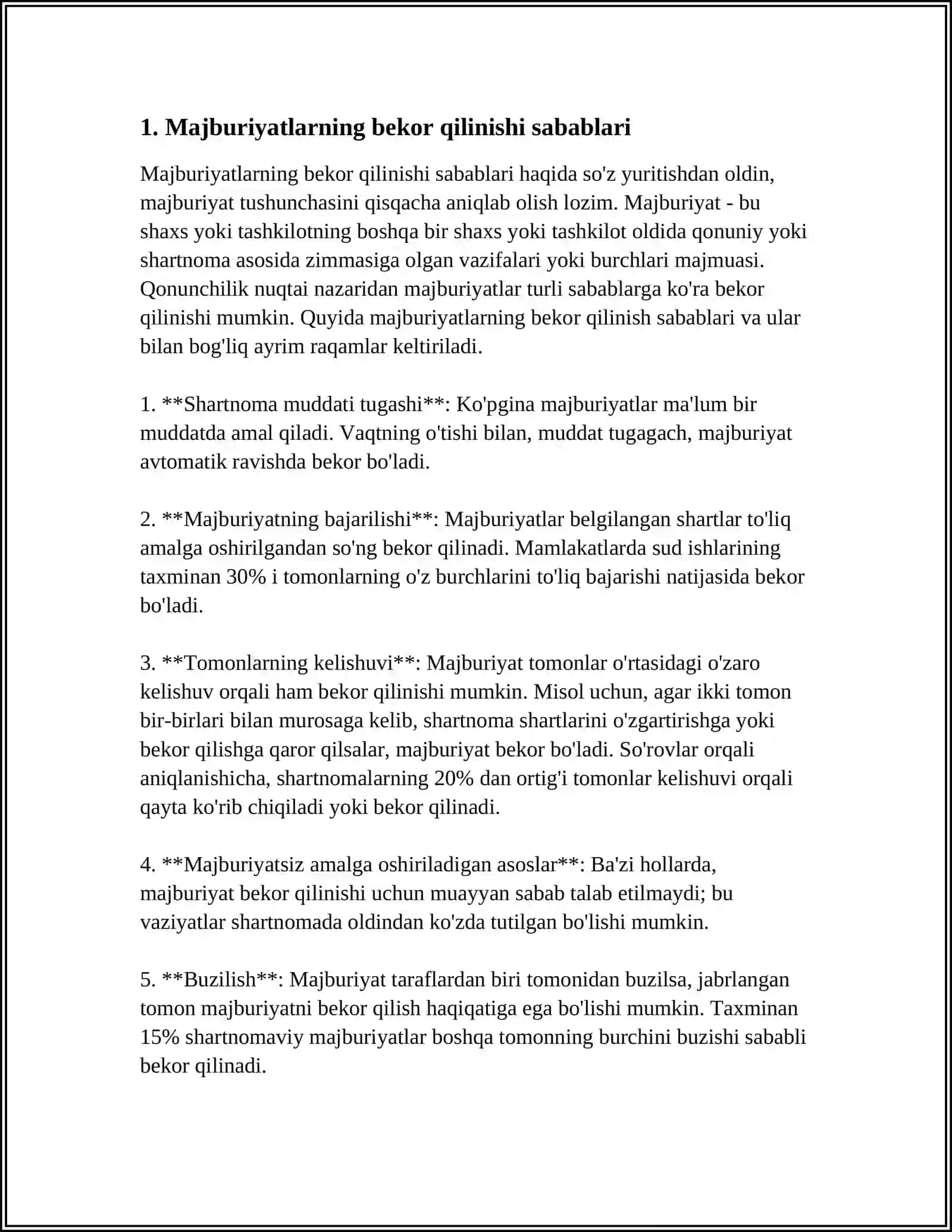 MAJBURIYATLARNING BEKOR BOʻLISHI 3