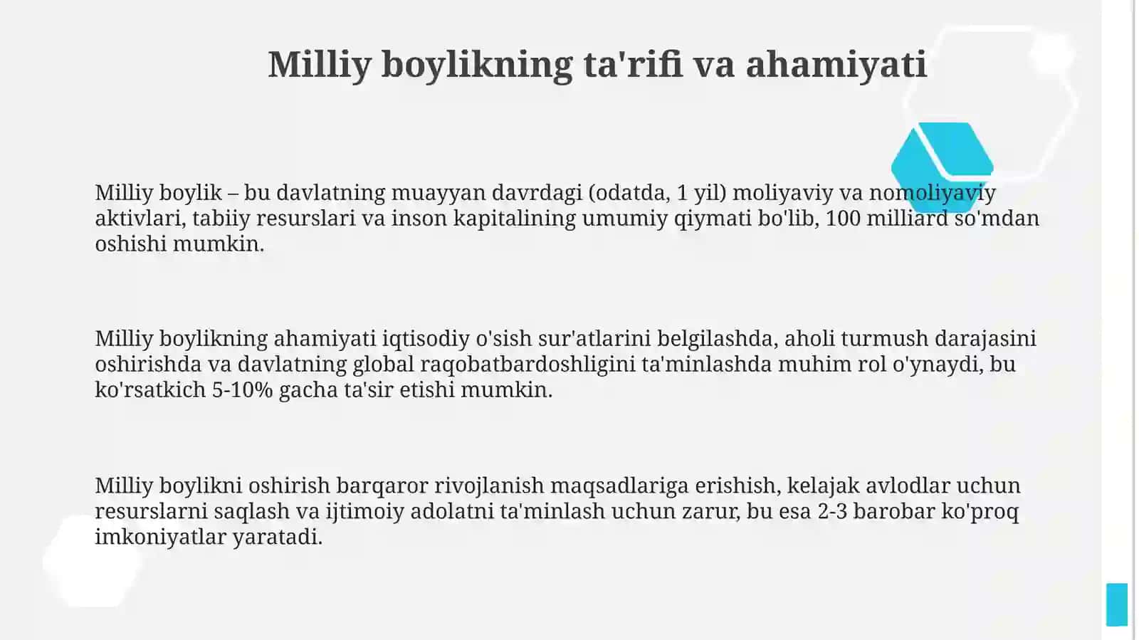 Milliy boylik va uningtarkibiyqismlari 3