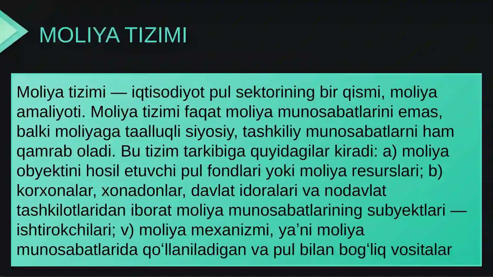MOLIYA BOZORI VA FOIZ STAVKALARI 3