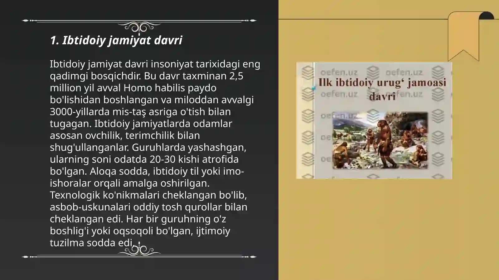 Ibtidoiy jamiyat davri 3