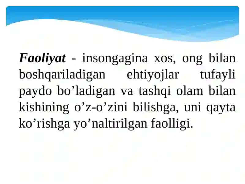 faoliyat 3