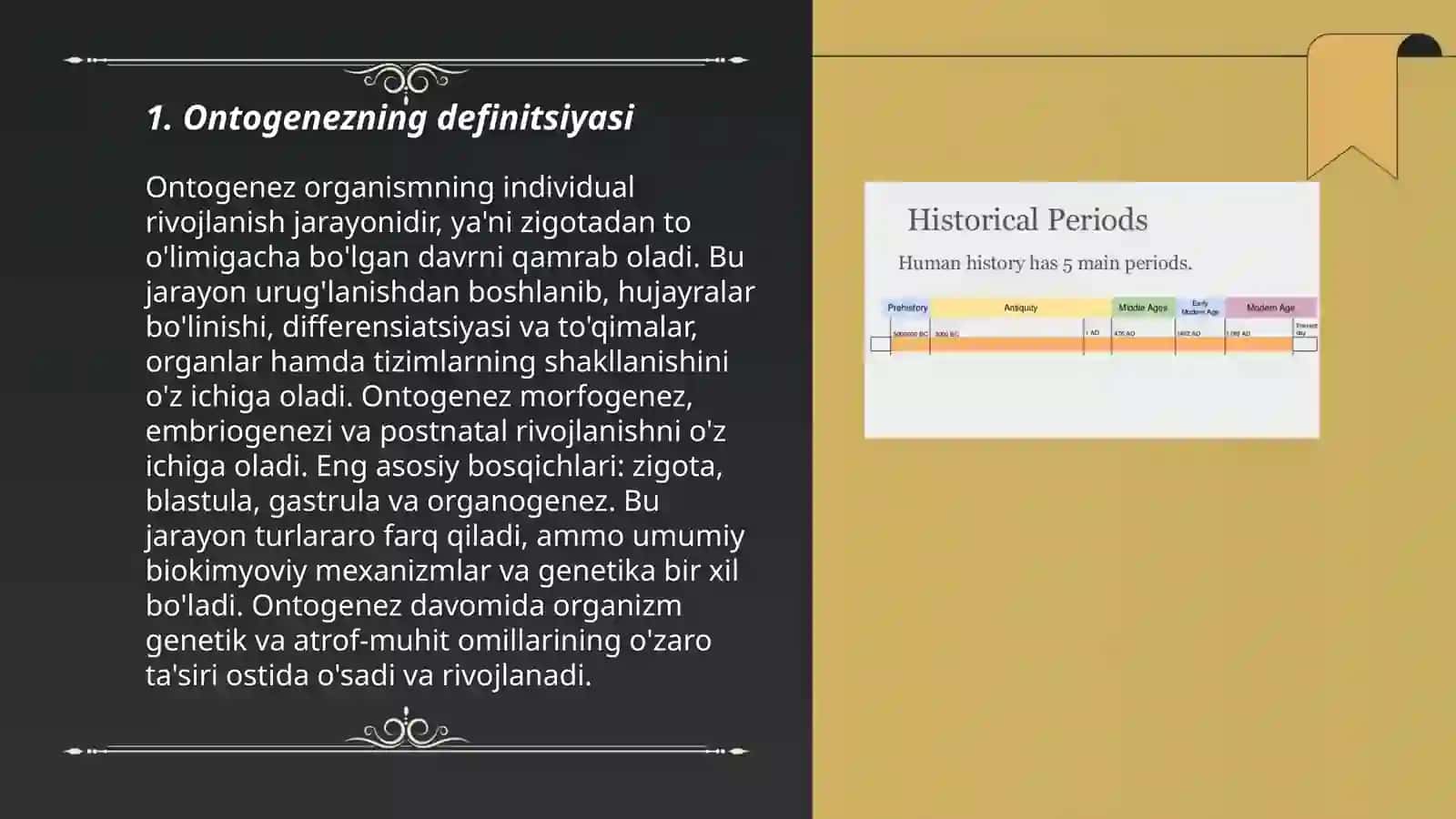 Ontogenez va uning davrlari zaif va sensitiv davrlar 3