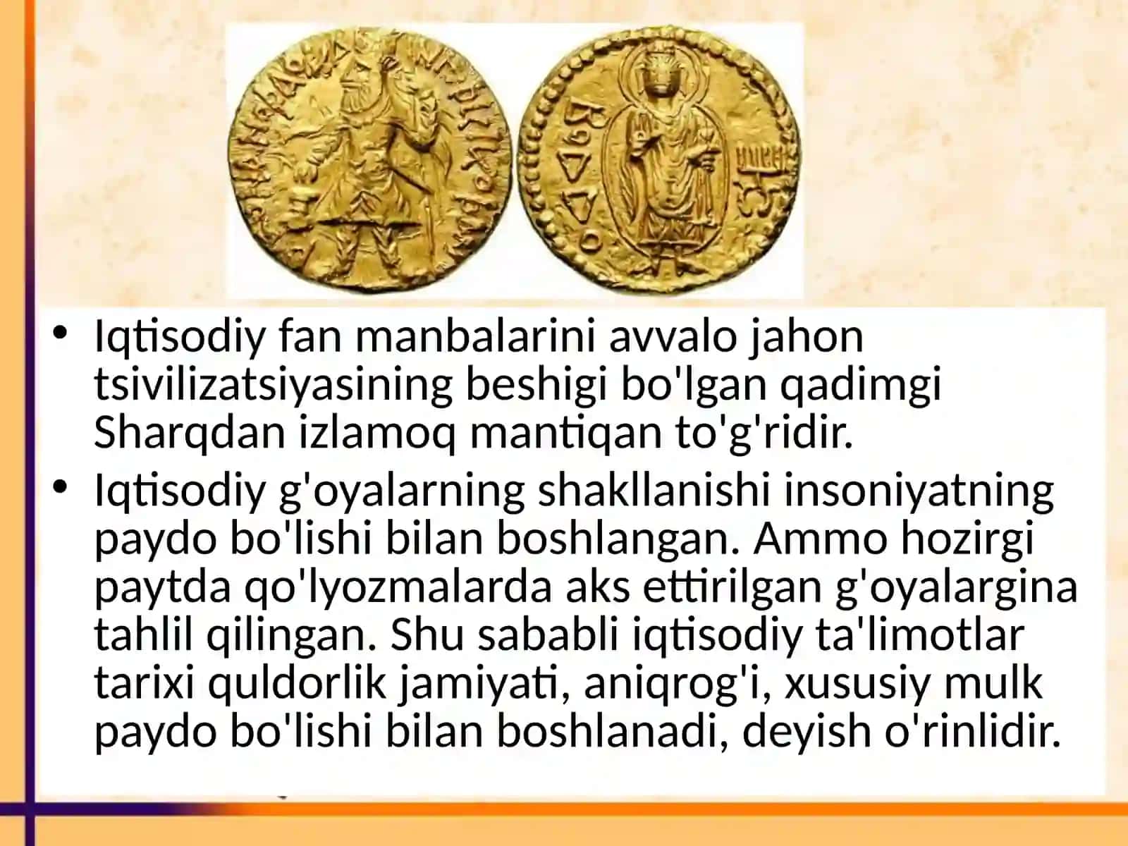 Qadimgidunyodagi iqtisodiy ta`limotlar 3