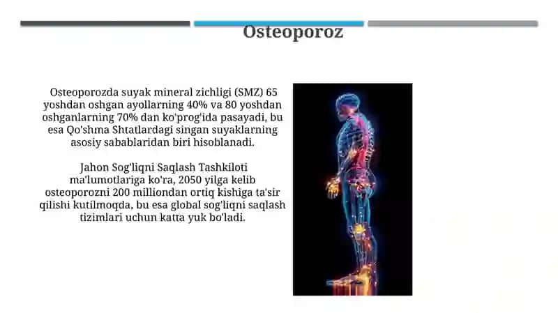 Filogenetika va osteoporoz 3